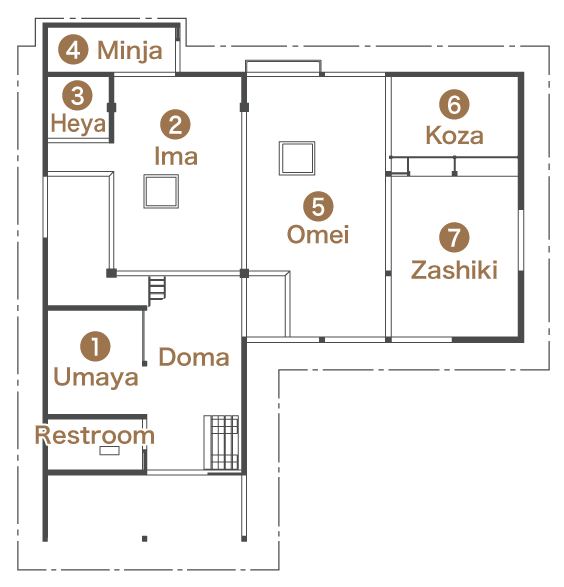 南会津の家平面図