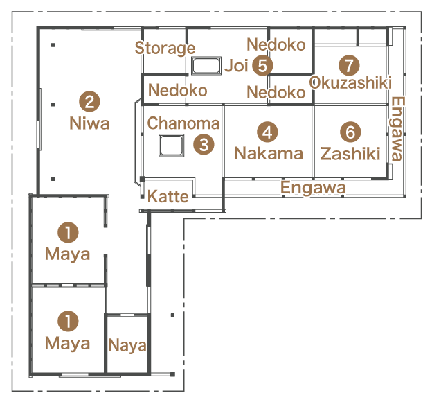 遠野の家平面図