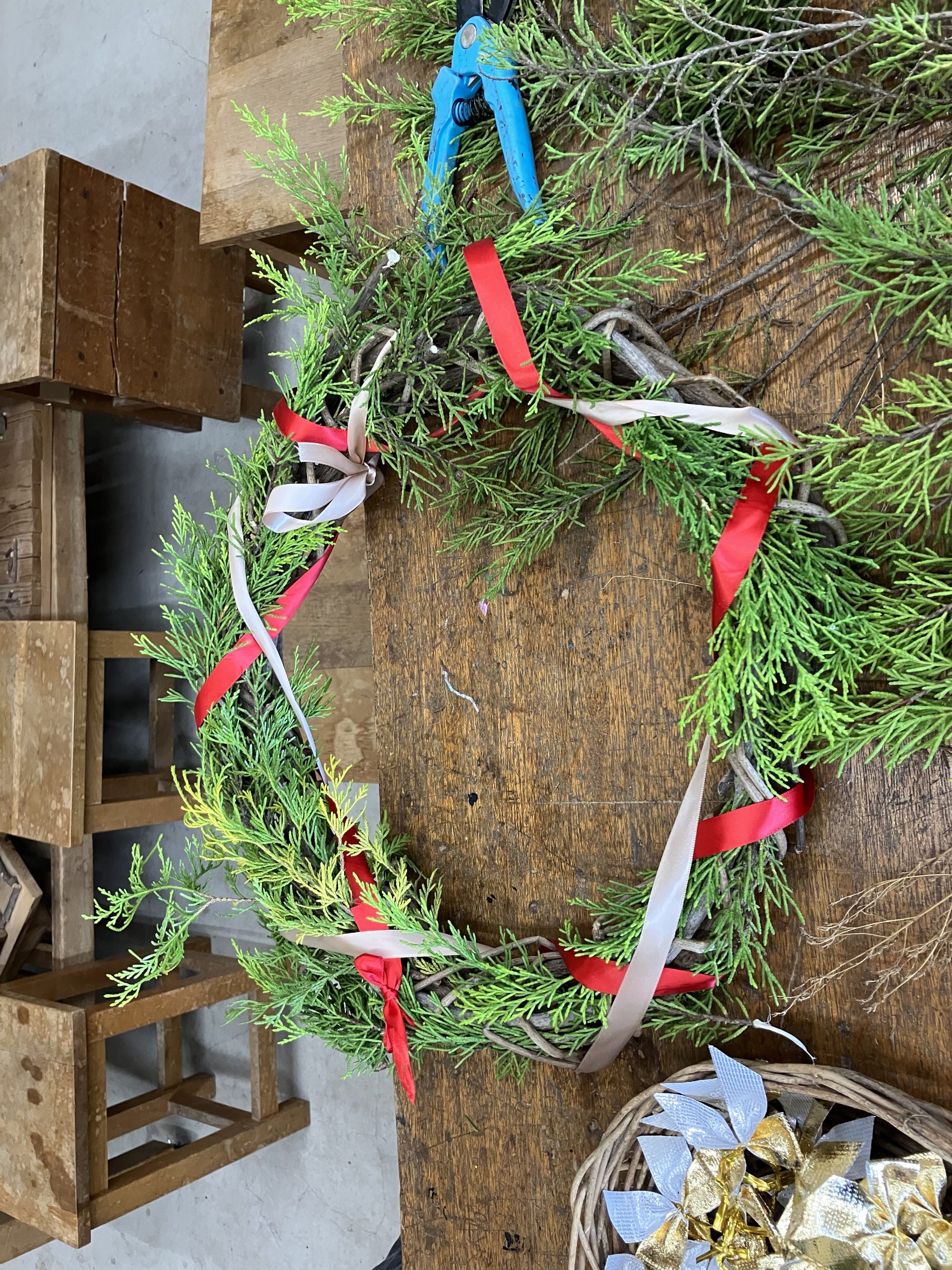 和紙のクリスマスオーナメント＆クリスマスリース＆ホットケーキ作り体験 イメージ画像2