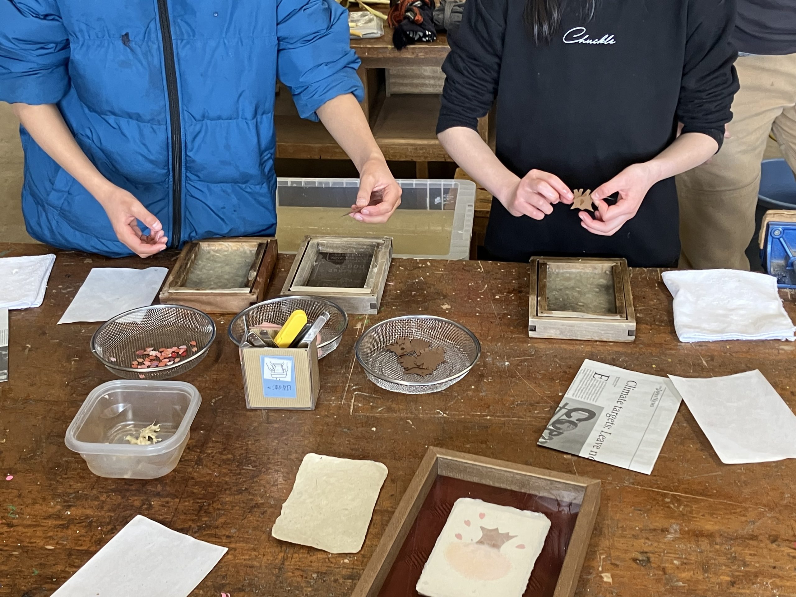 和紙のクリスマスカード＆ホットケーキ作り体験 イメージ画像1