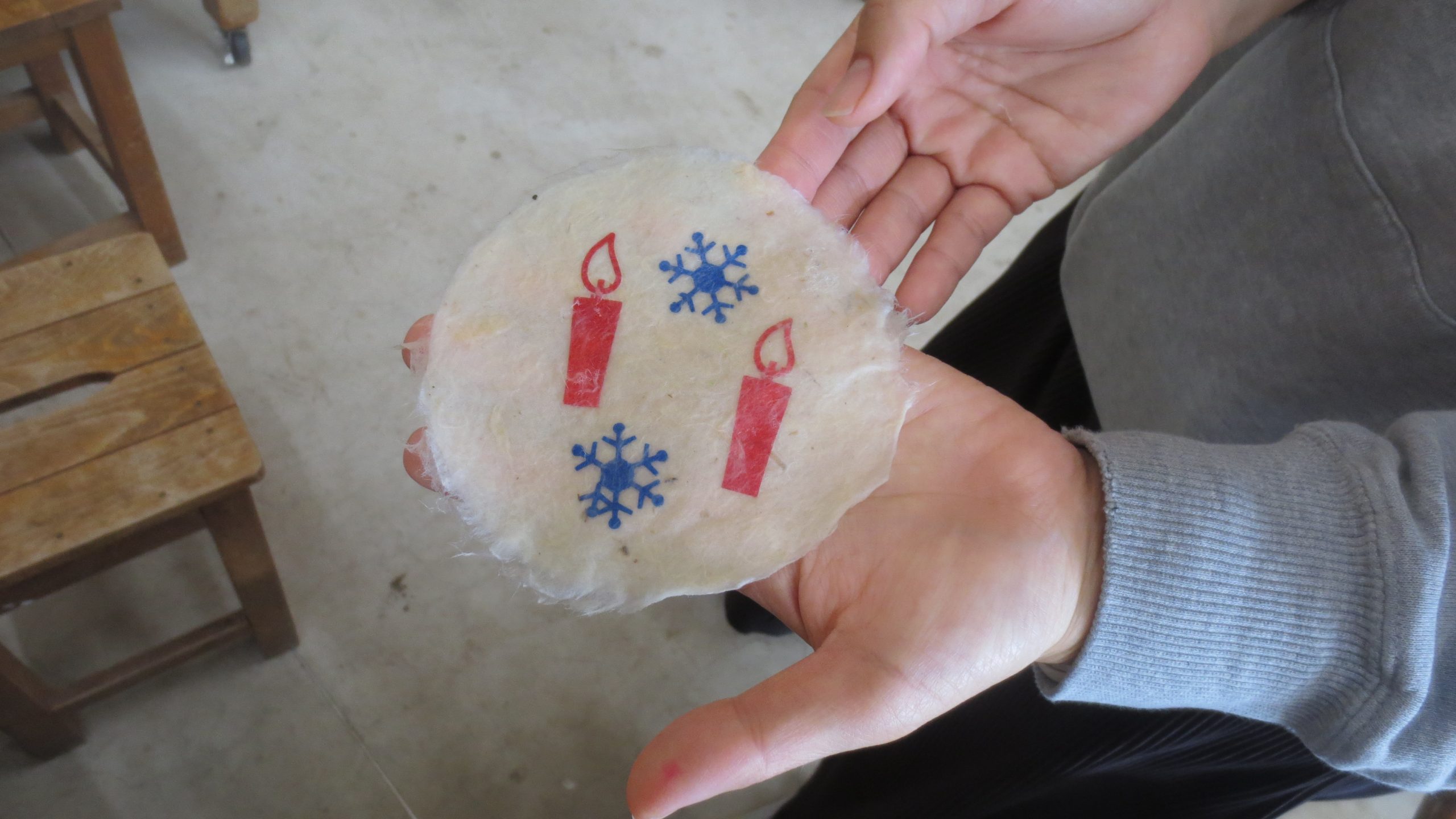 和紙のクリスマスオーナメント＆クリスマスリース＆ホットケーキ作り体験 イメージ画像1