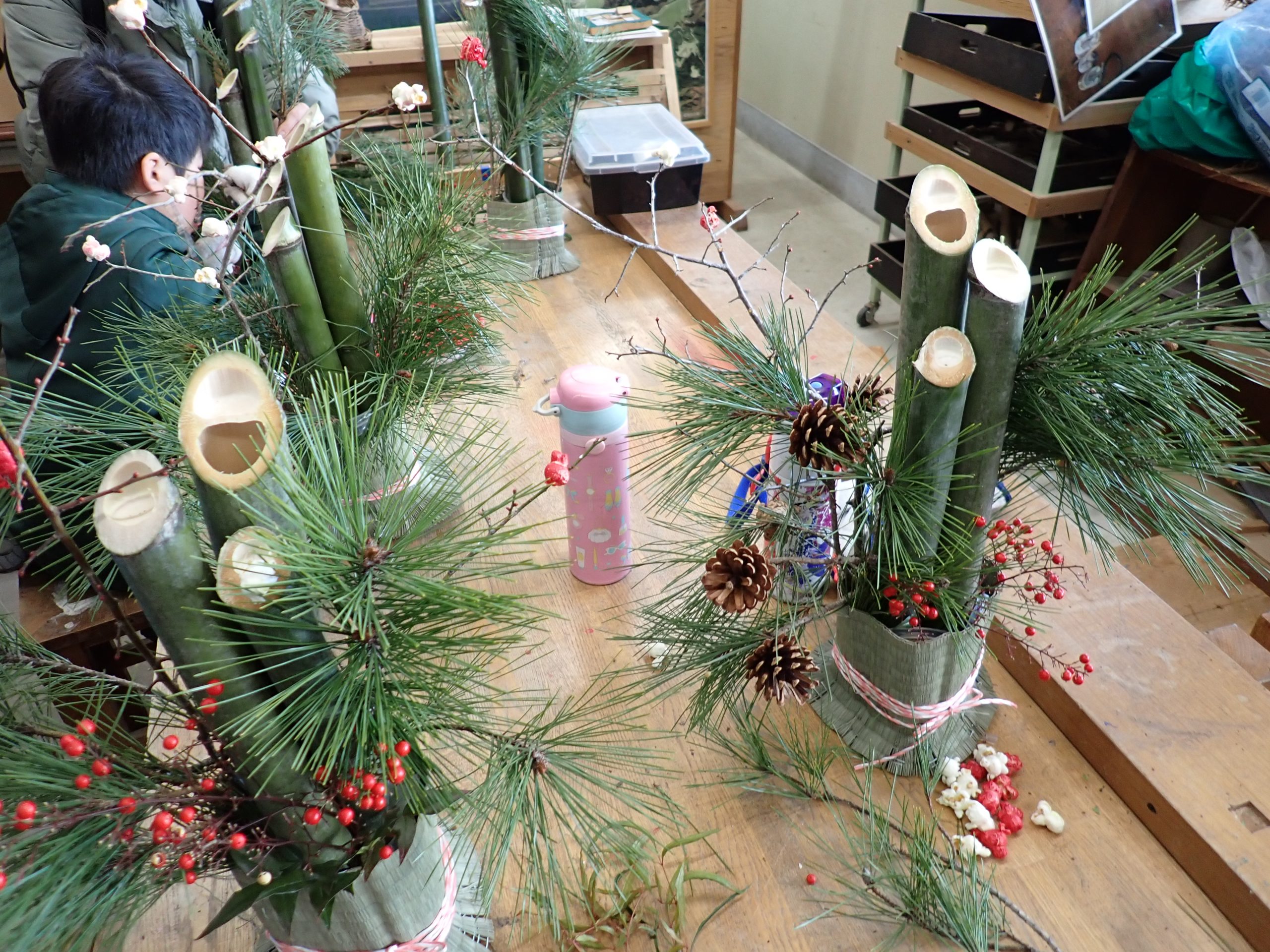 森の楽校　ミニ門松作りと餅つき体験 イメージ画像1